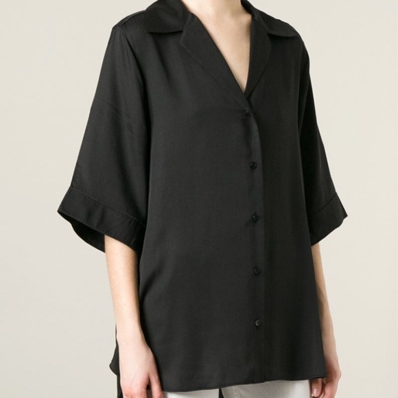 Acne Studios Albion Black Button Up Shirt Size XS-S (34) - Picture 2 of 11